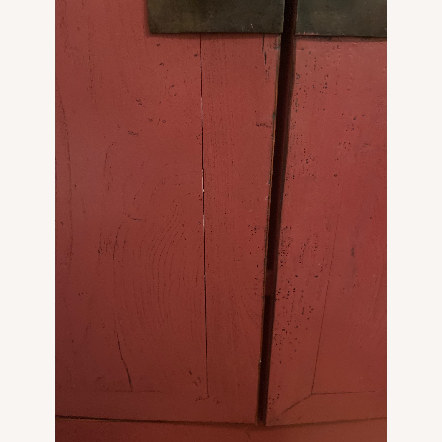 ABC Carpet and Home Pink Antique Wood Armoire - image-3