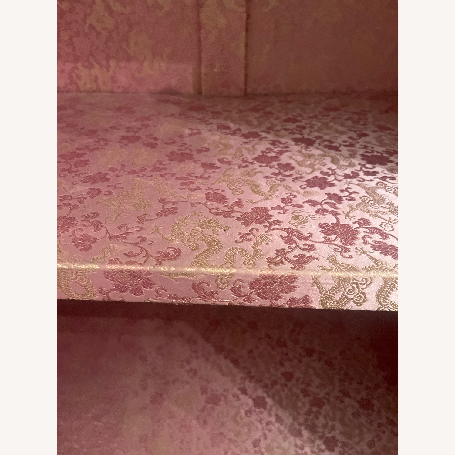 ABC Carpet and Home Pink Antique Wood Armoire - image-7