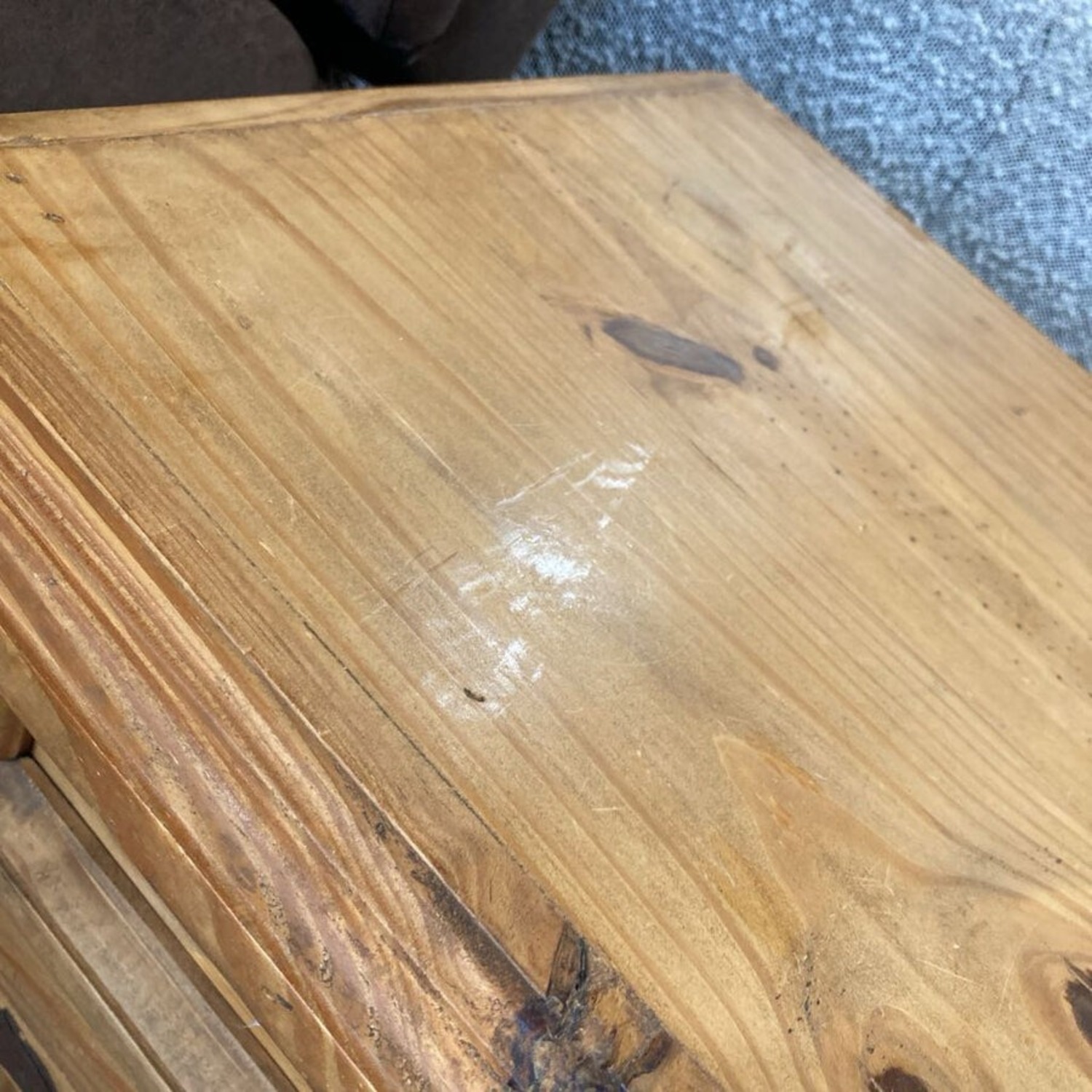 Rustic Pine 1-Drawer w Lower Cabinet Nigthstand - image-9