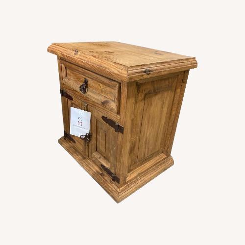 Used Rustic Pine 1-Drawer w Lower Cabinet Nigthstand for sale on AptDeco