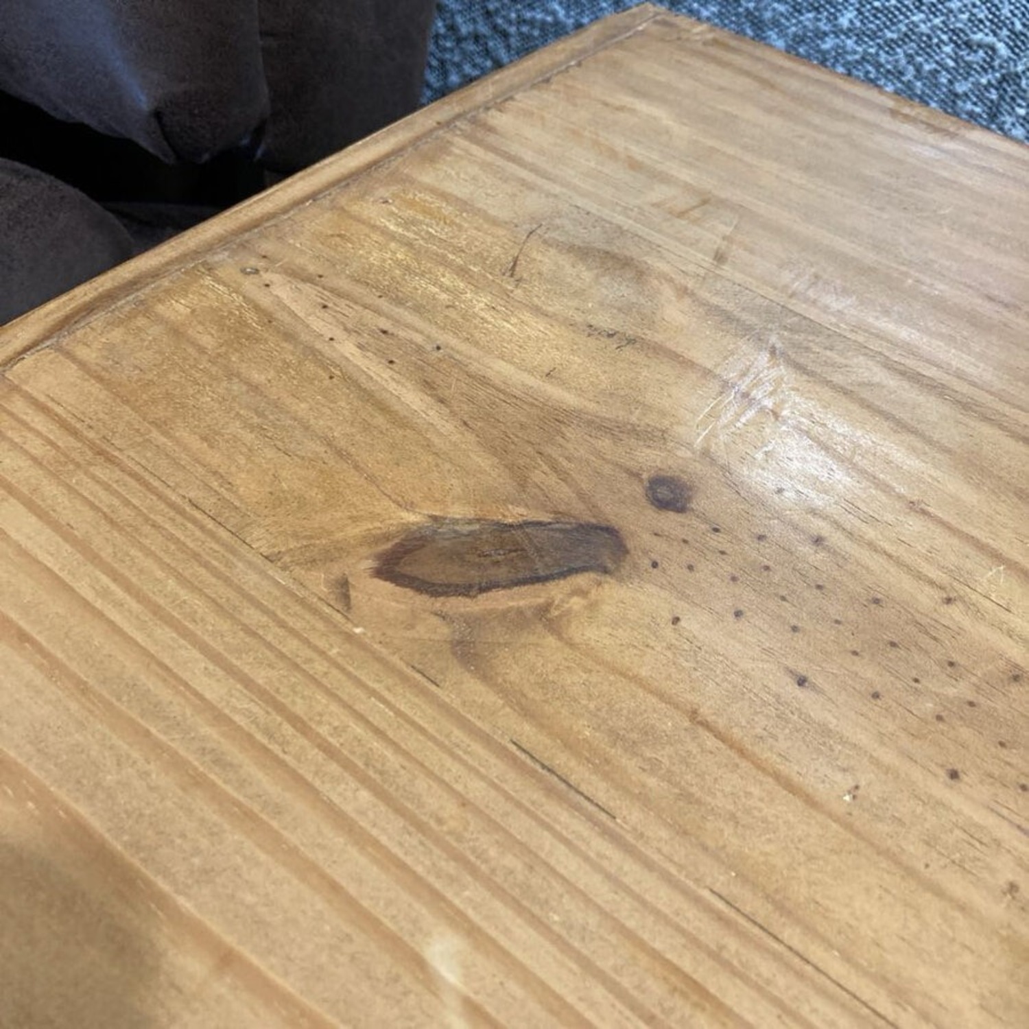 Rustic Pine 1-Drawer w Lower Cabinet Nigthstand - image-5