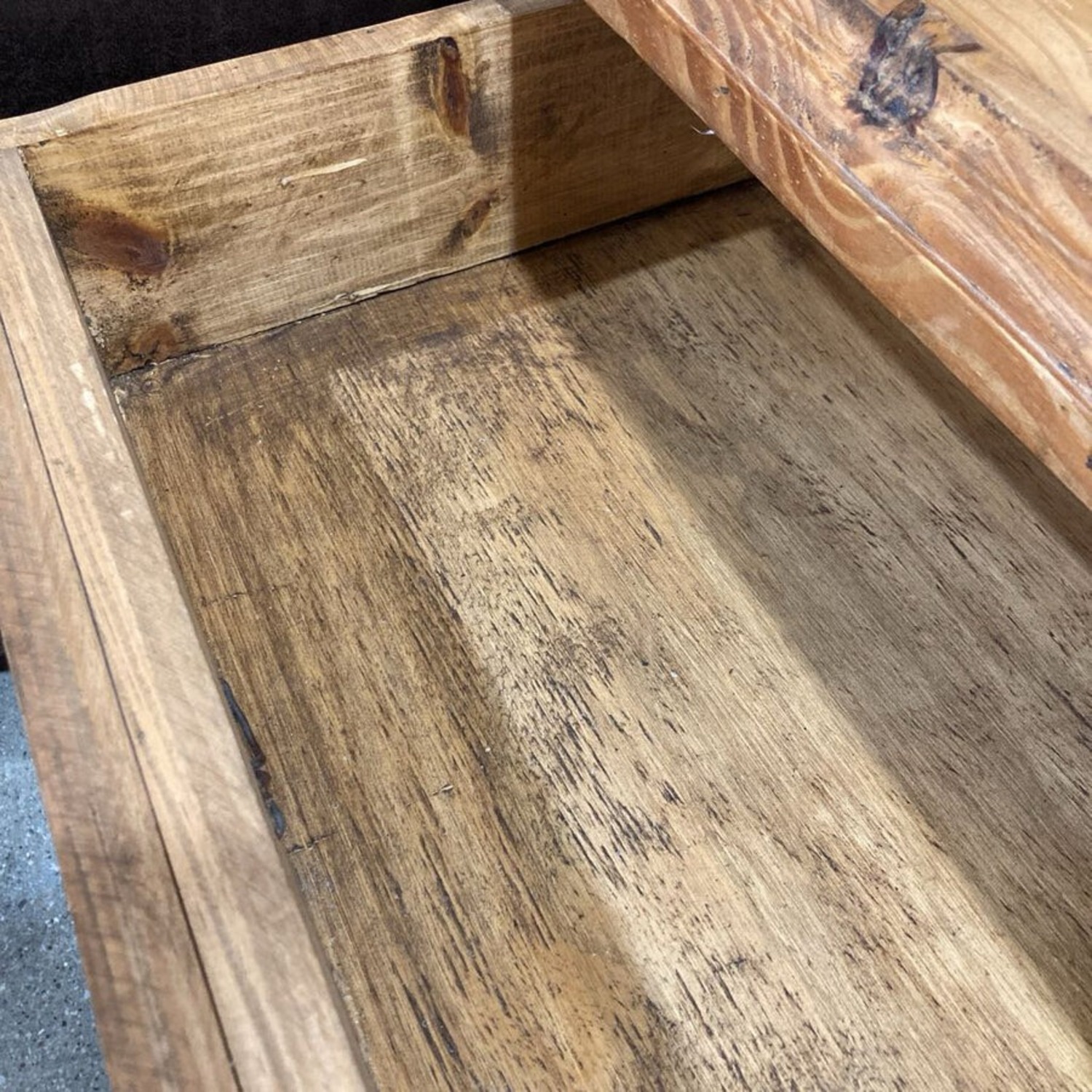 Rustic Pine 1-Drawer w Lower Cabinet Nigthstand - image-7