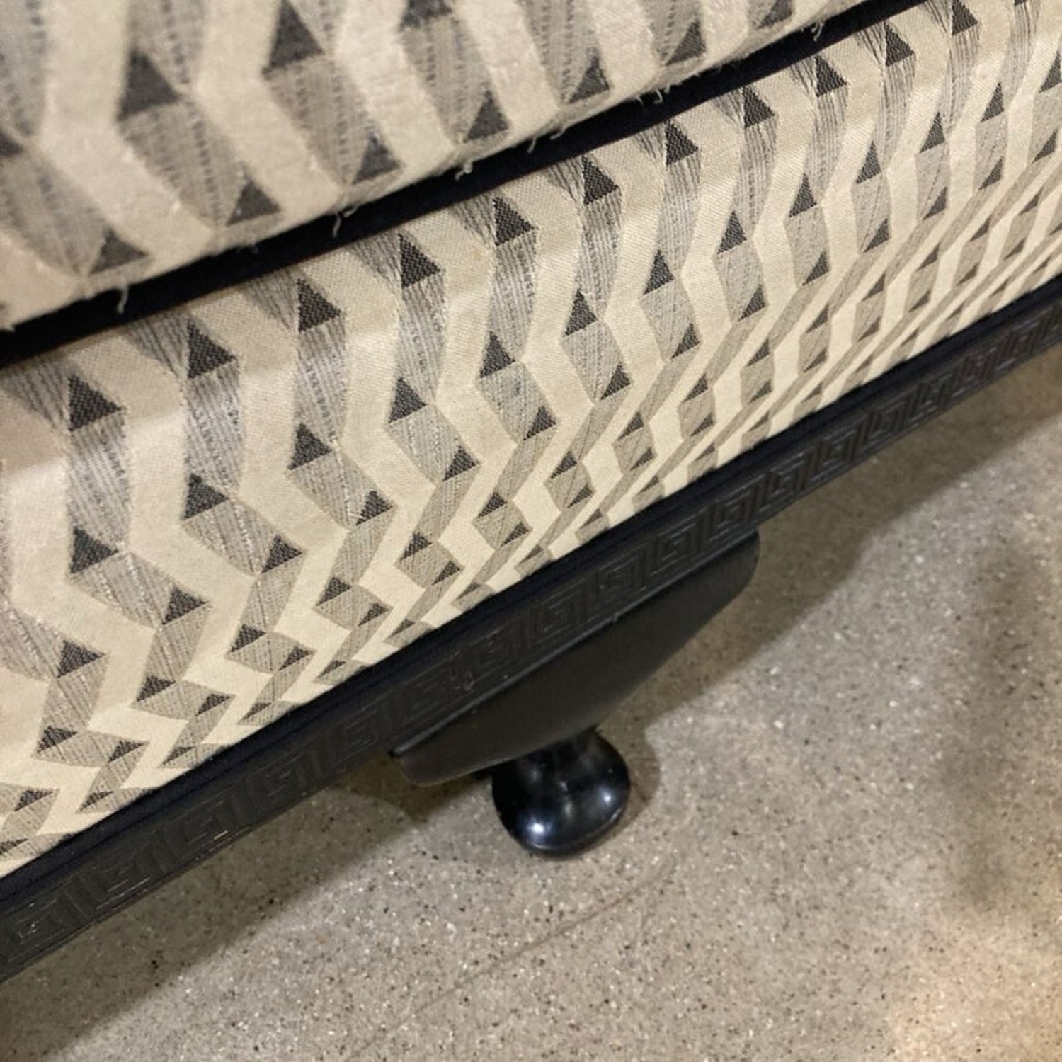 Custom Upholstered Chippendale Camelback Sofa - image-10