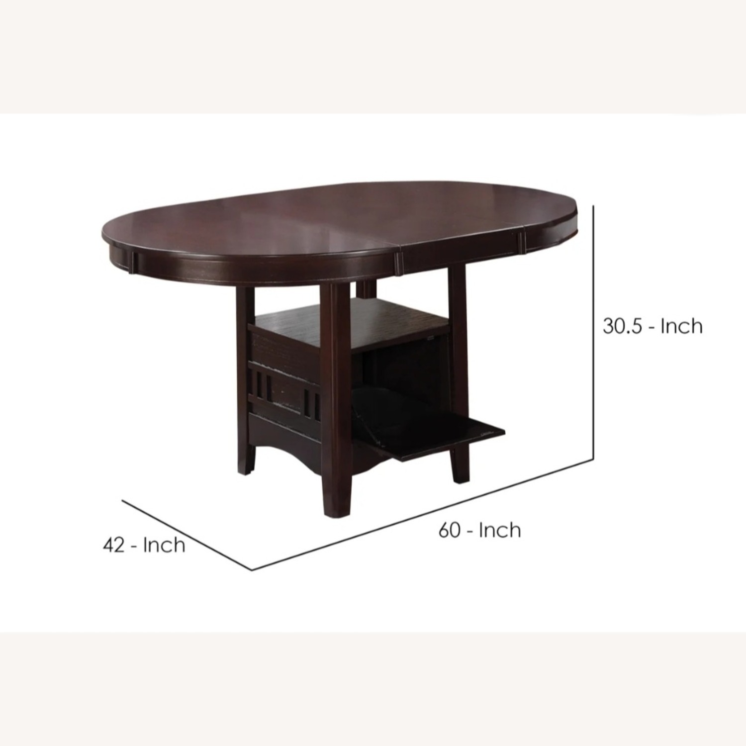 Ashley Furniture Dark Brown Dining Table - image-1