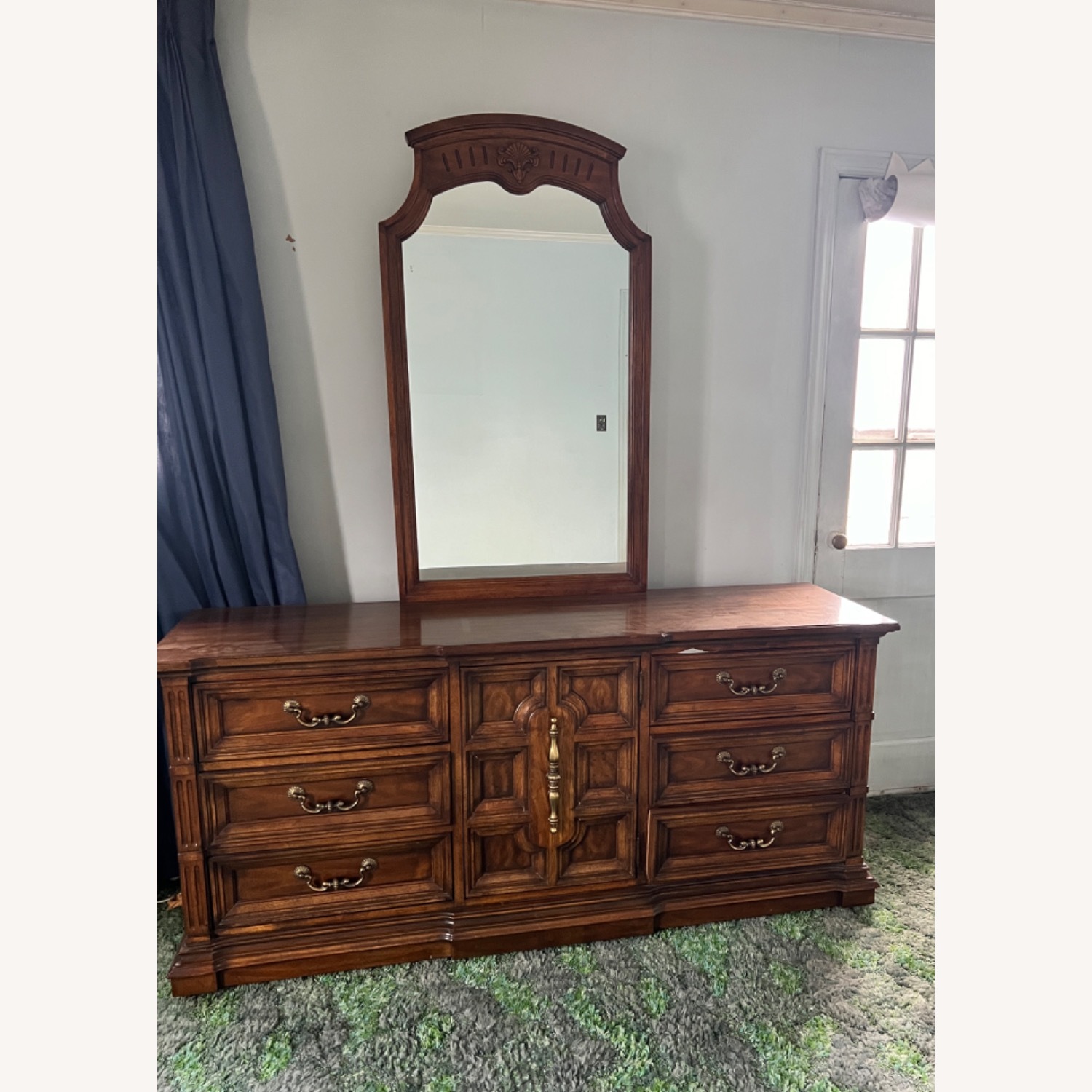 Drexel Light Brown Wood Dresser - image-2