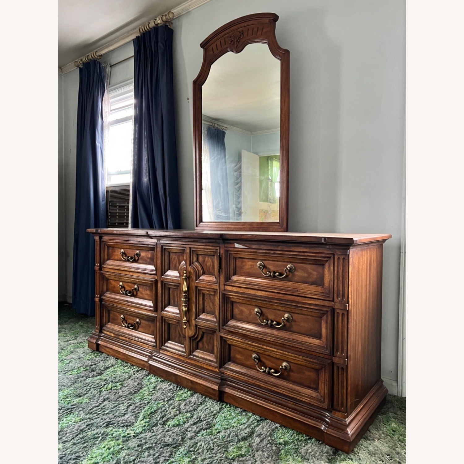 Drexel Light Brown Wood Dresser - image-5