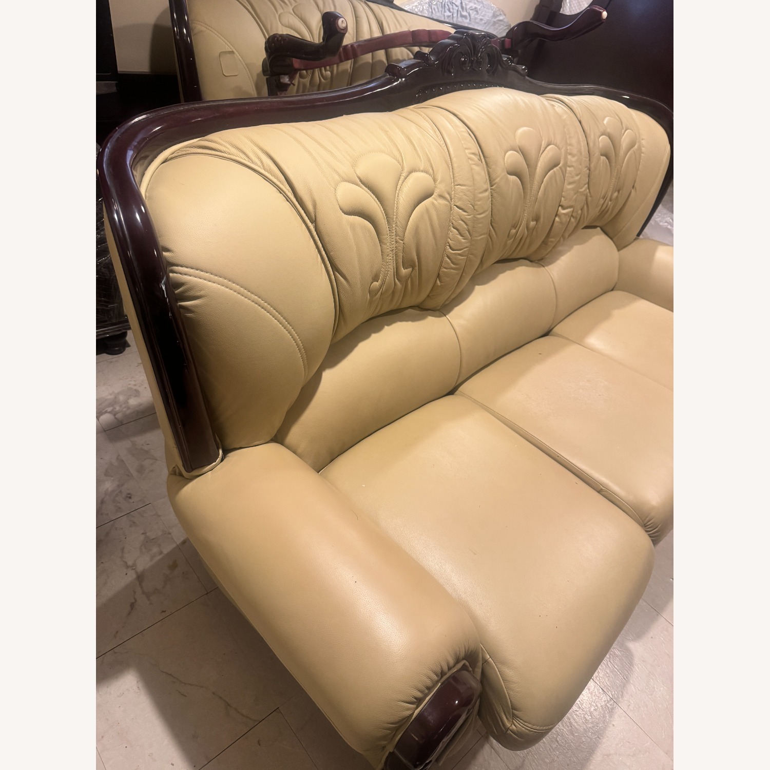 Vintage/Antique Finds Light Brown 3+ Seater Sofa - image-3