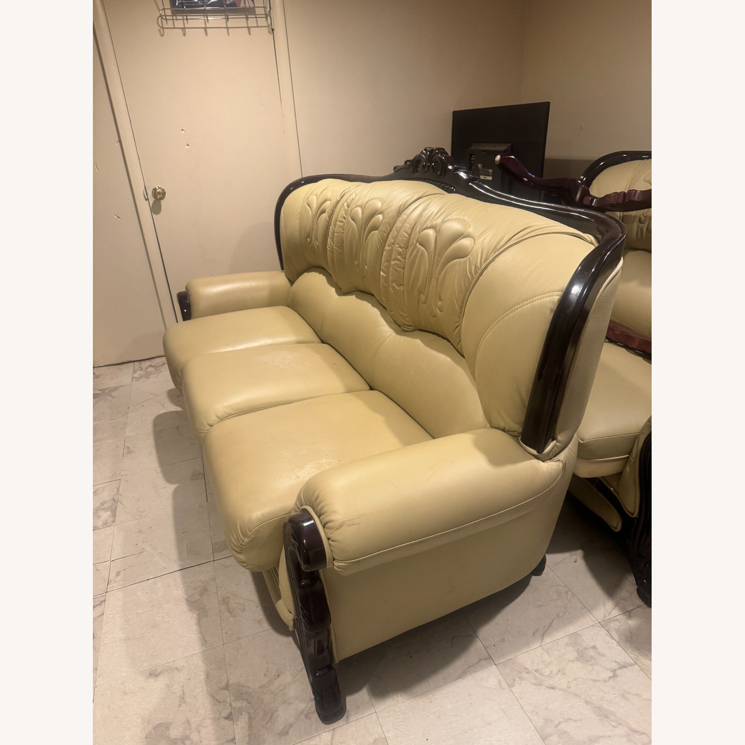 Vintage/Antique Finds Light Brown 3+ Seater Sofa - image-2