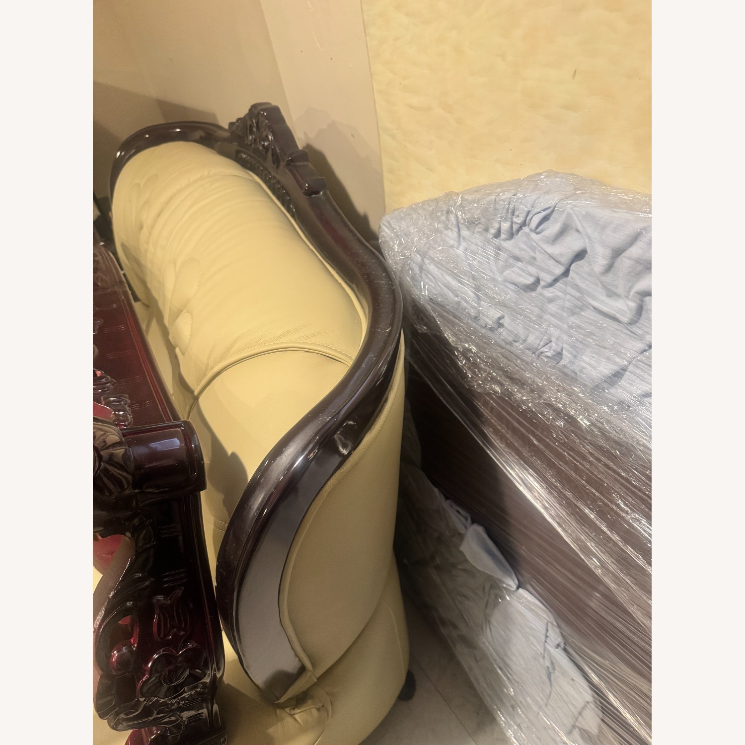 Vintage/Antique Finds Light Brown 3+ Seater Sofa - image-4