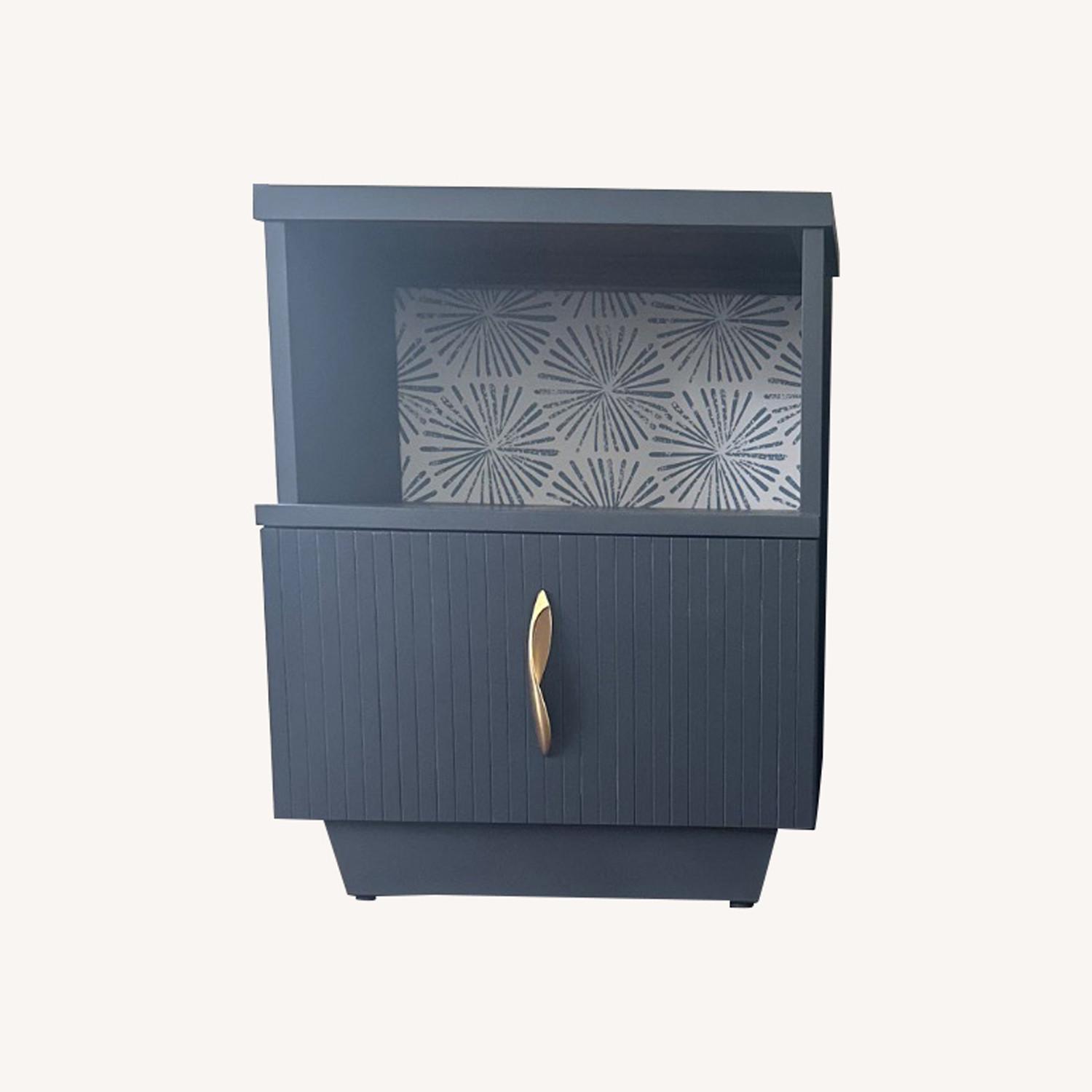 Pair of Mid Century Single Drawer Nightstands - image-9