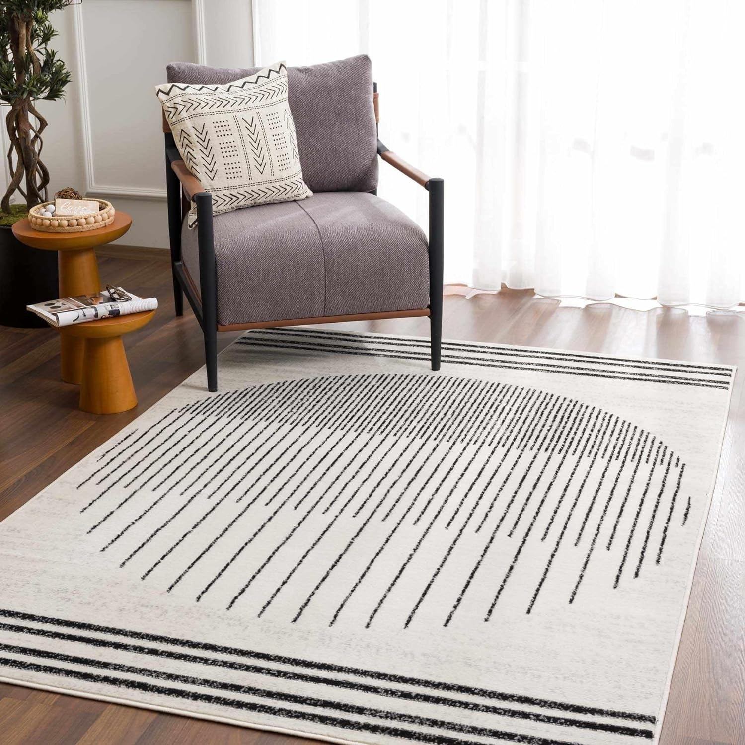 Contemporary Living Room Area Rug - image-3