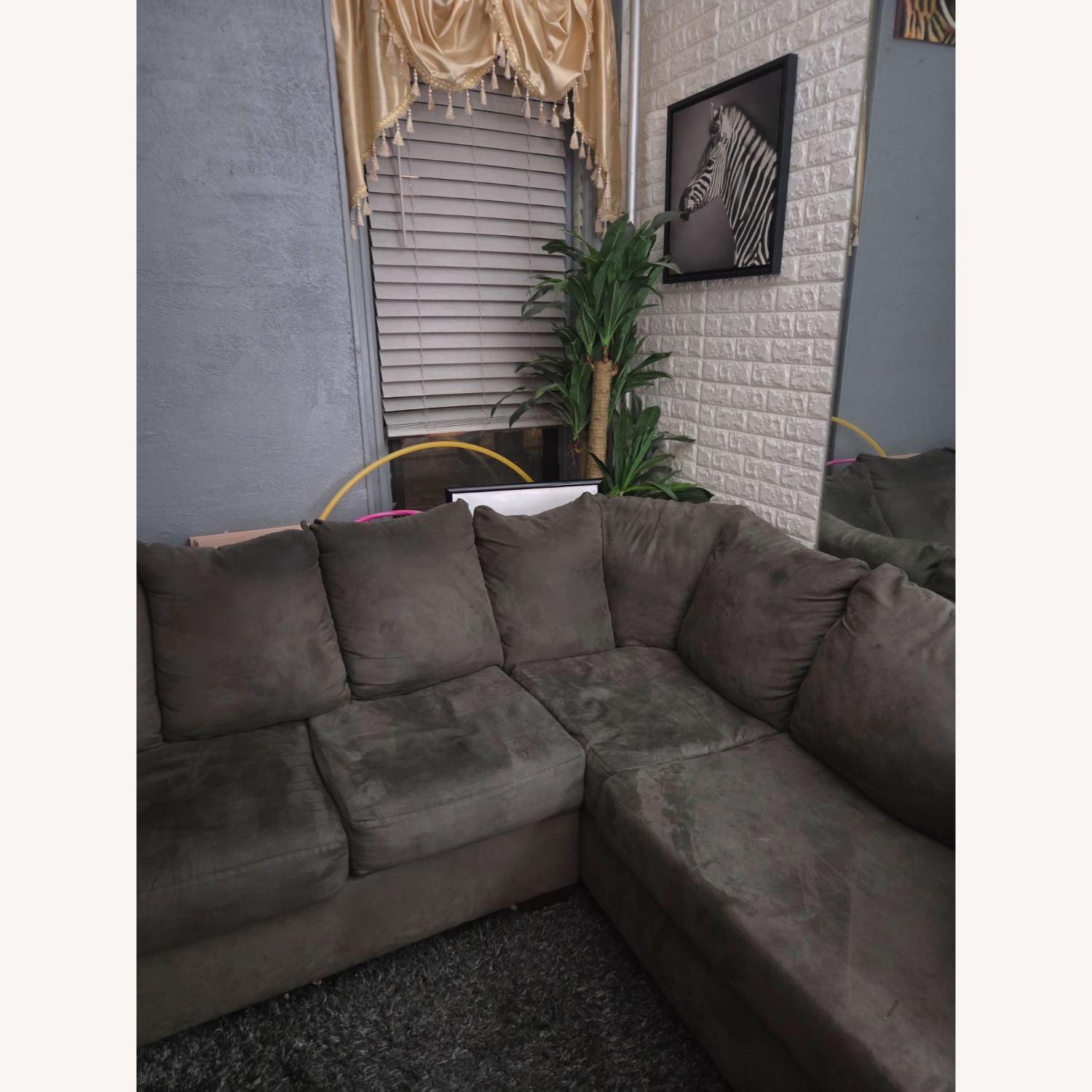 Ashley Furniture Dark Gray 2 Piece Sectional - image-3