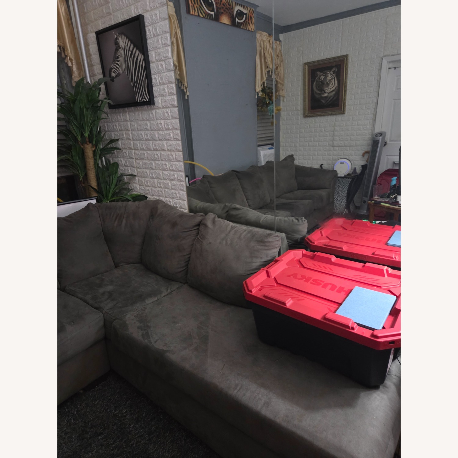 Ashley Furniture Dark Gray 2 Piece Sectional - image-2