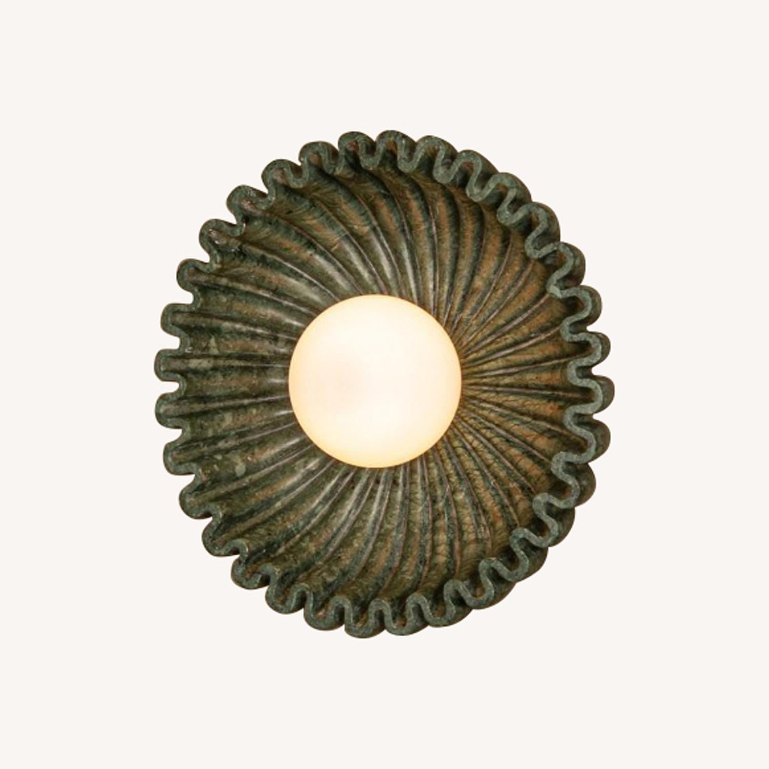 Green Marble Sconce - image-0
