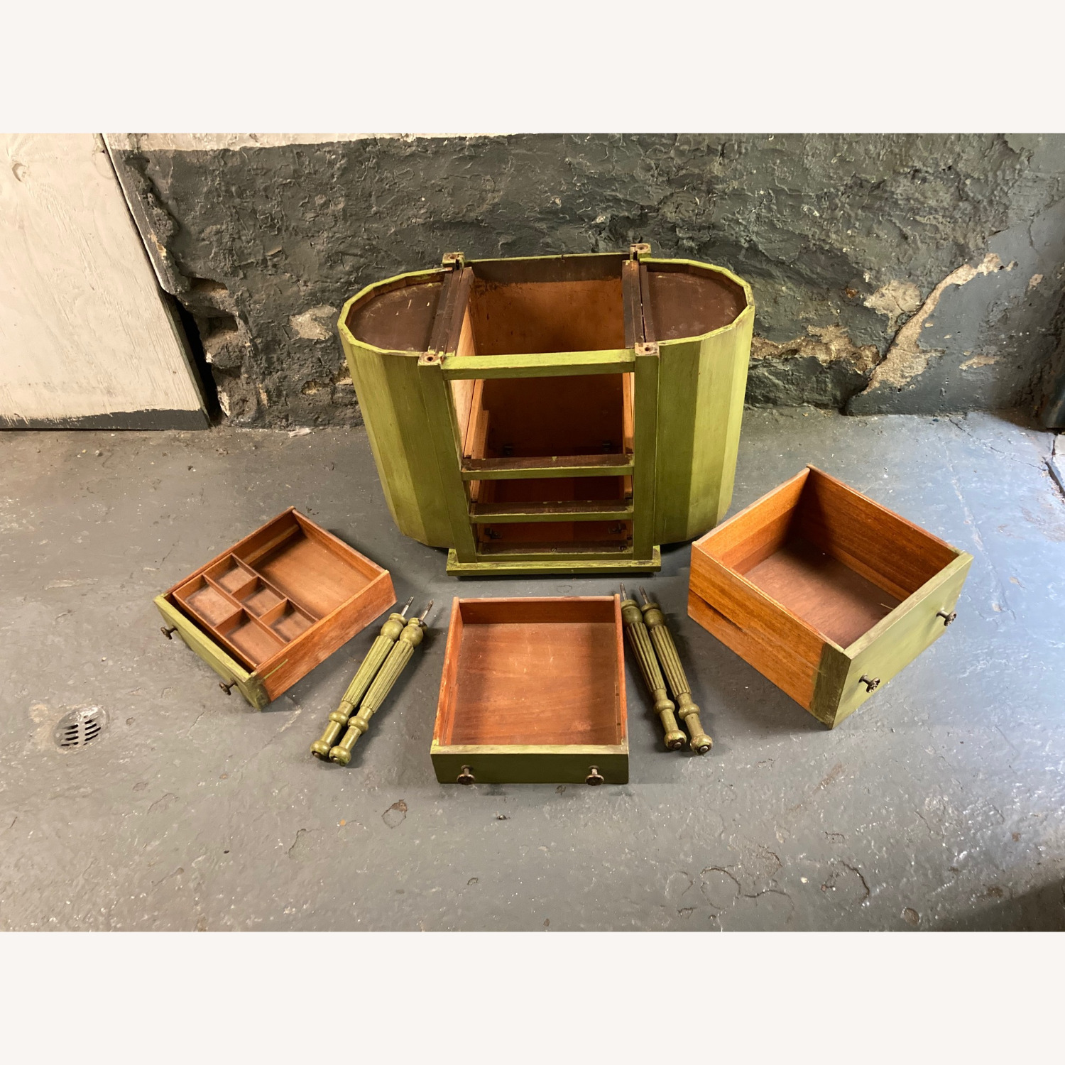 "Martha Washington" Style Sewing Table - image-2