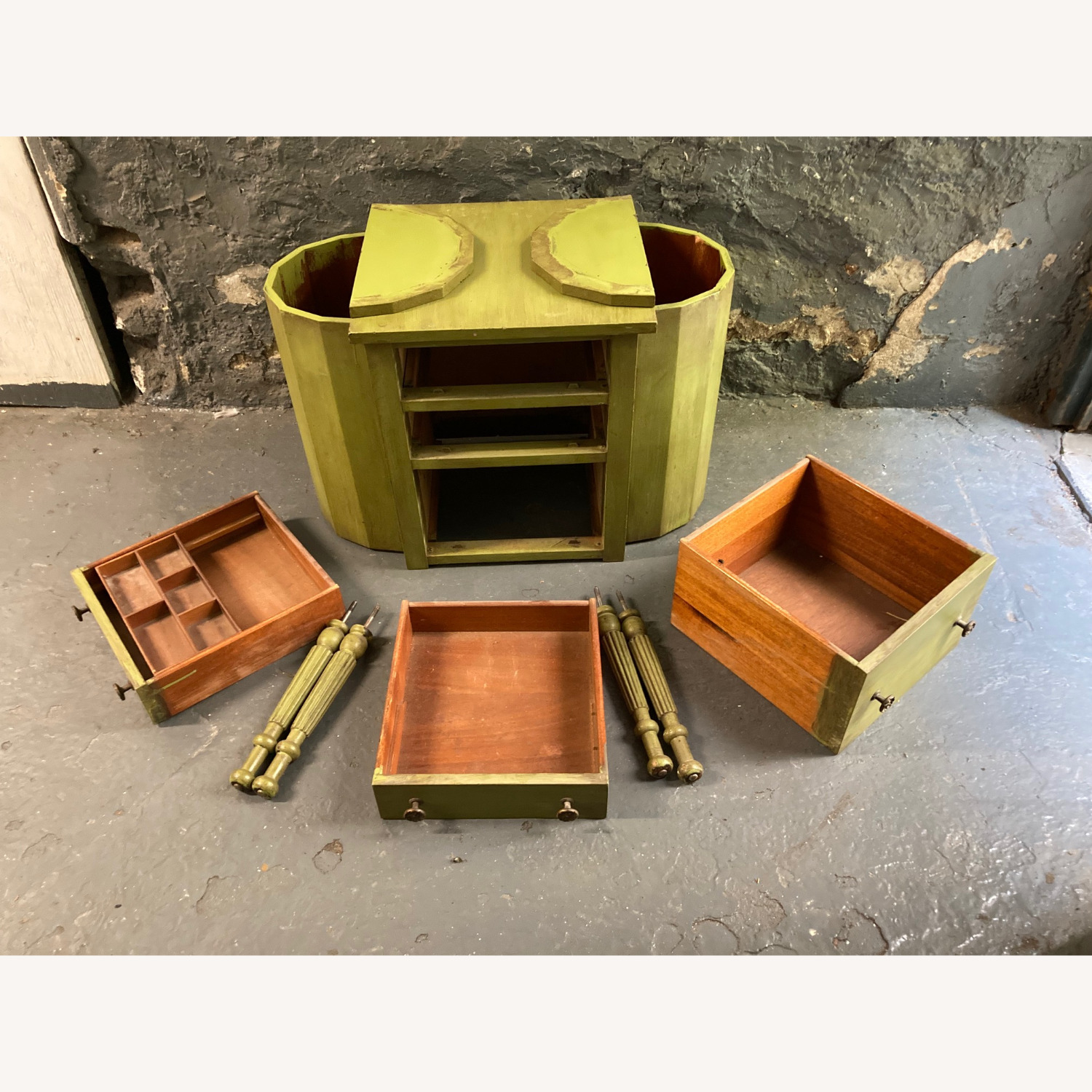 "Martha Washington" Style Sewing Table - image-3