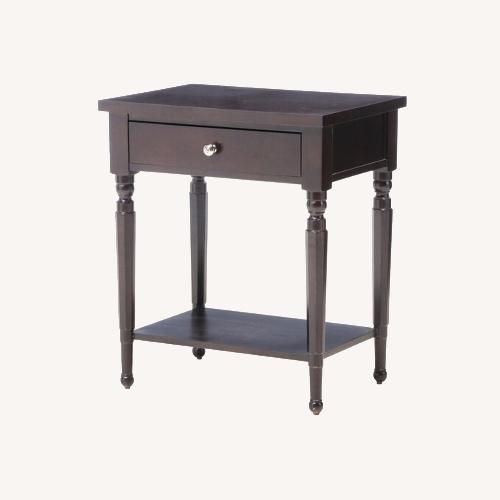 Used Martha Stewart Dark Brown Wood Nightstands for sale on AptDeco