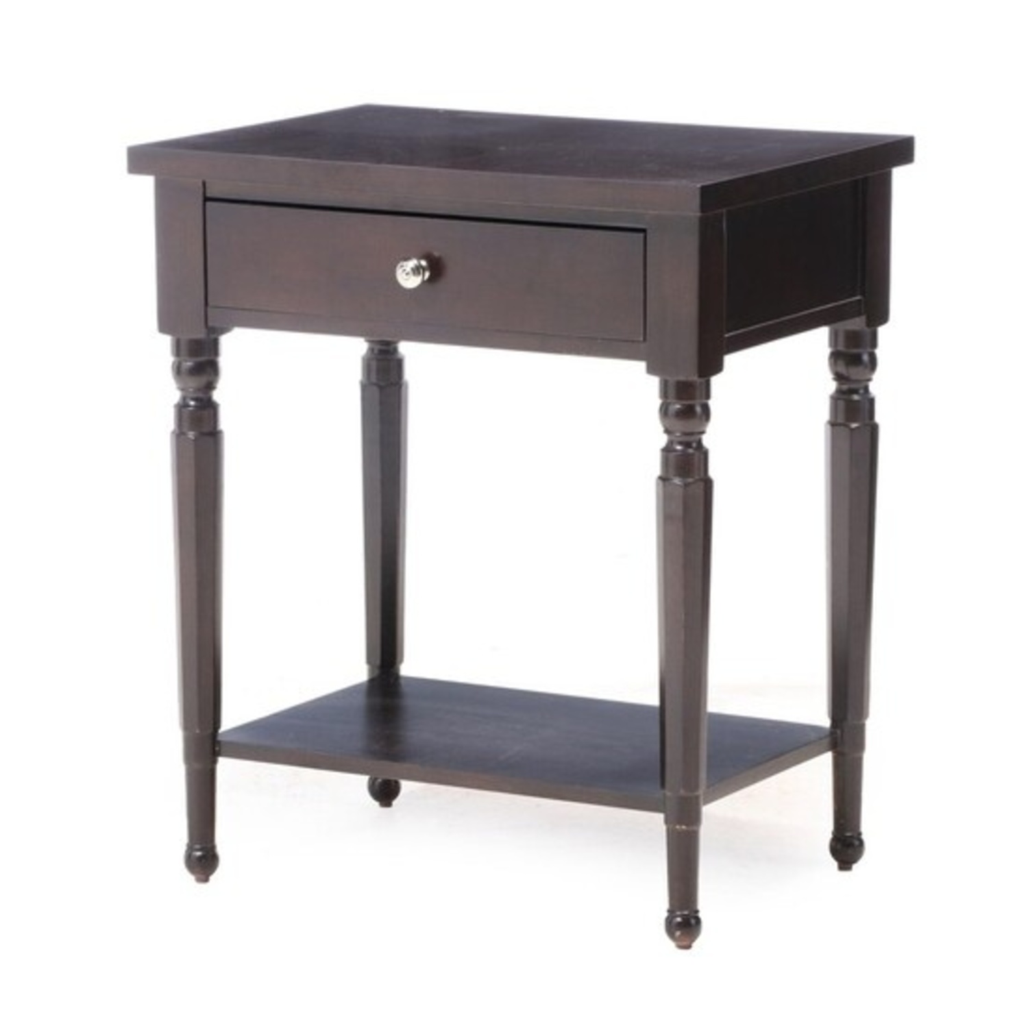 Martha Stewart Dark Brown Wood Nightstands - image-4