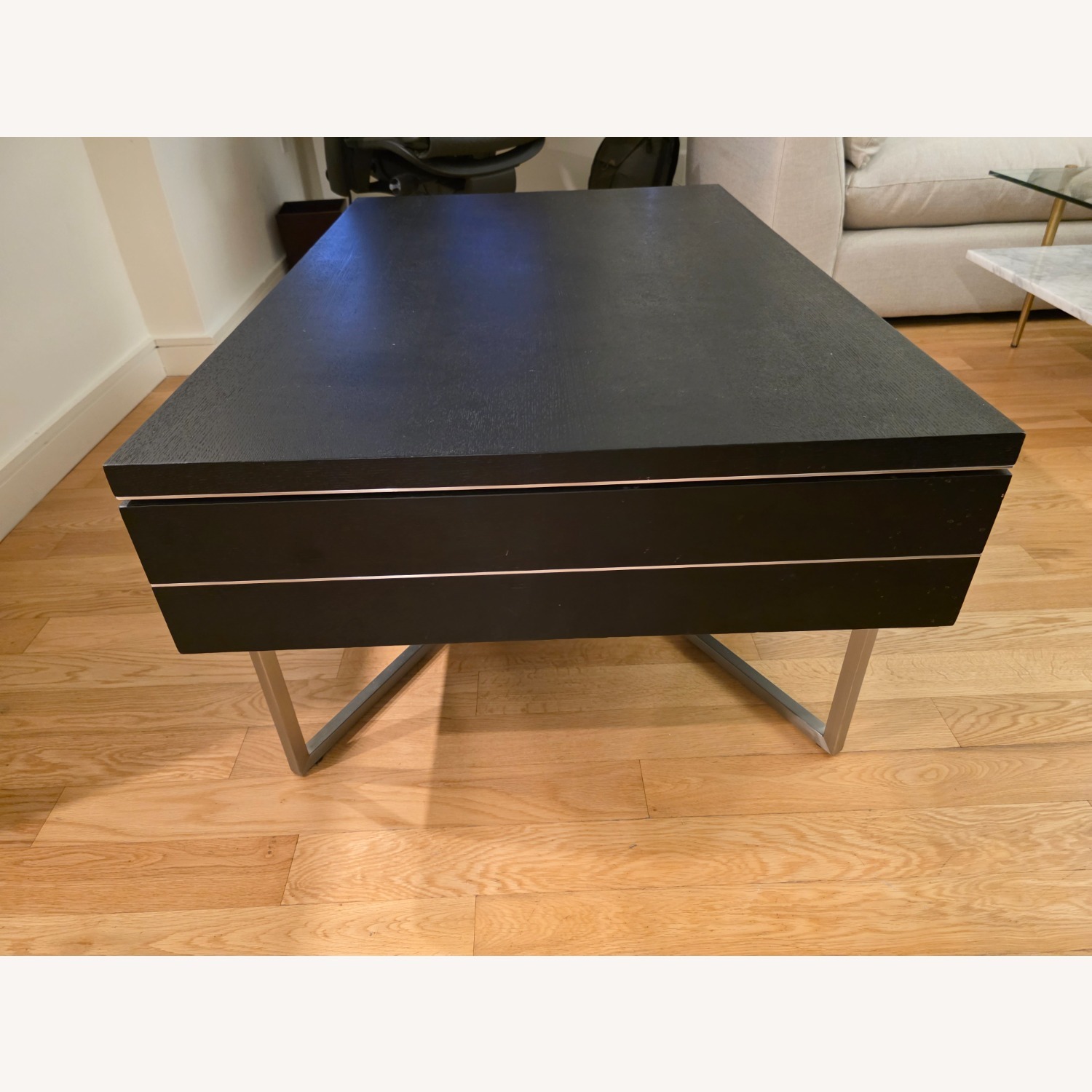 Black Wood Coffee Table - image-4