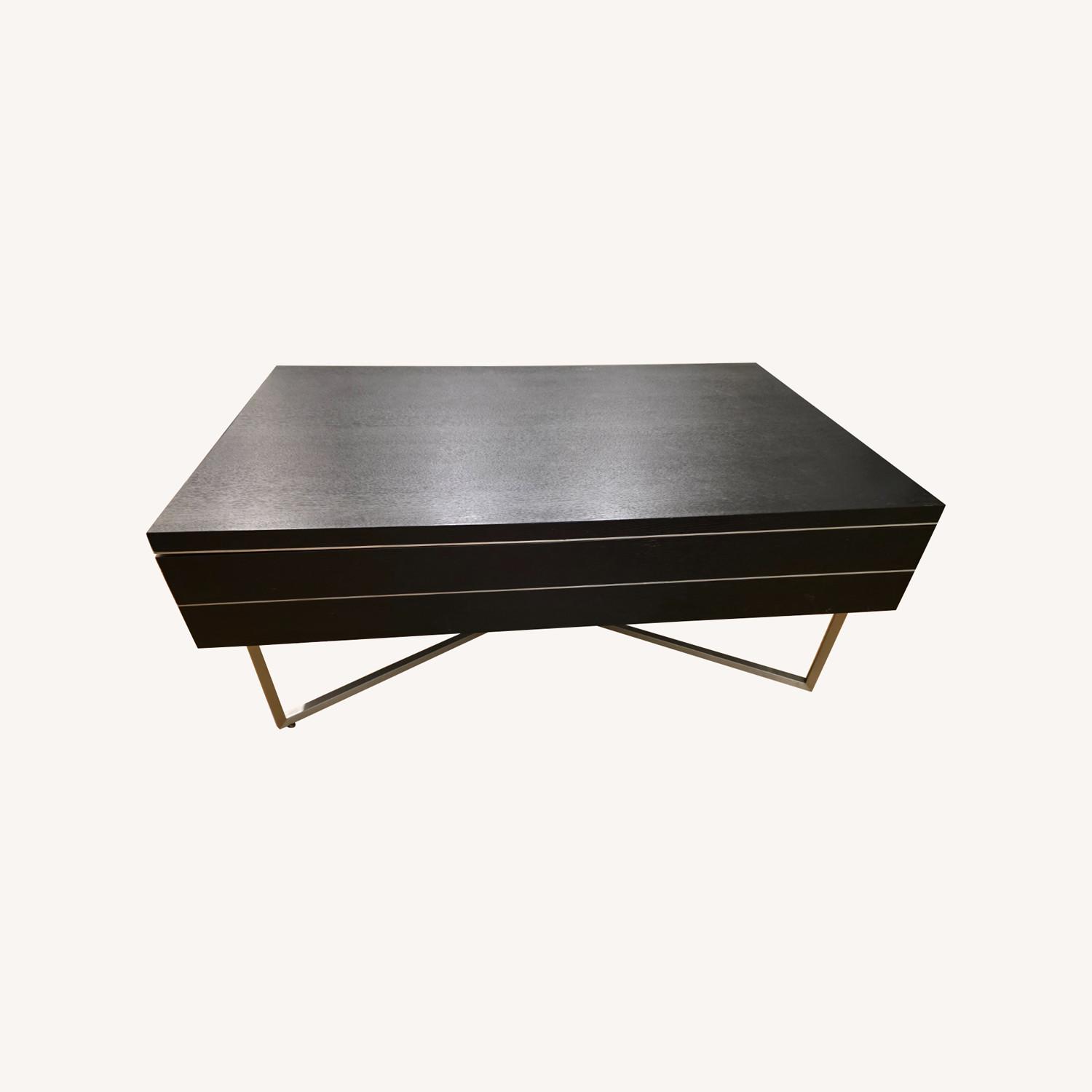 Black Wood Coffee Table - image-0