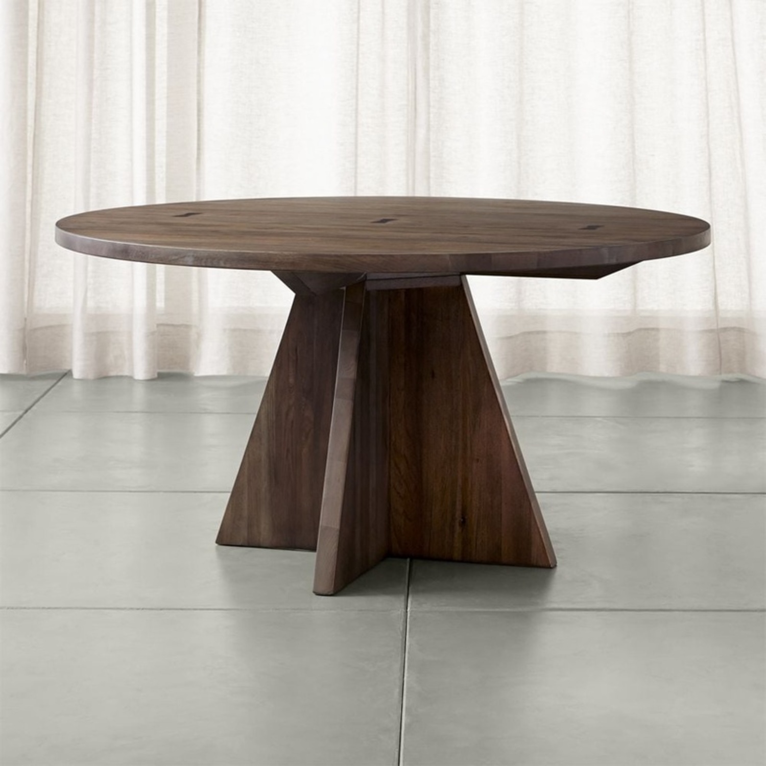 Crate & Barrel Monarch Dark Brown Wood Dining Table - image-6