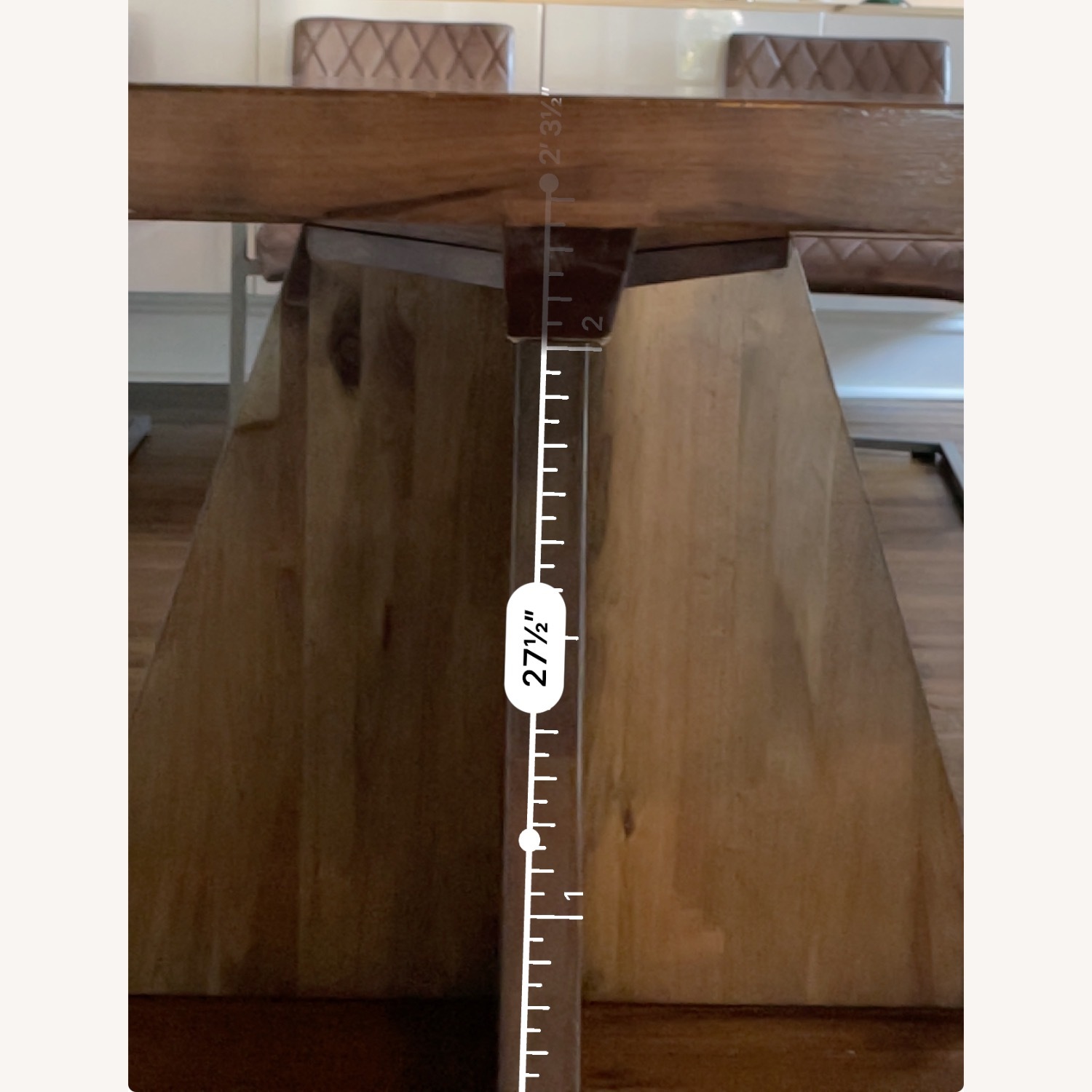 Crate & Barrel Monarch Dark Brown Wood Dining Table - image-4