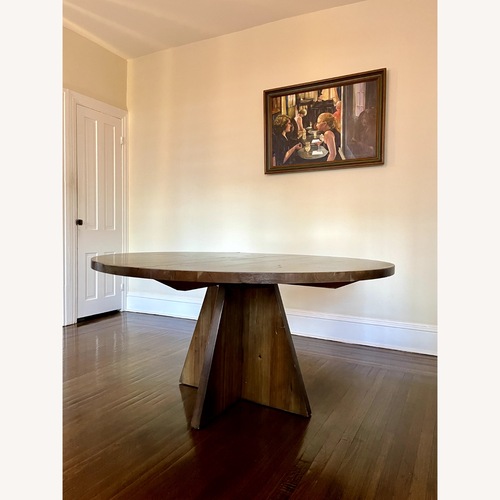 Used Crate & Barrel Monarch Dark Brown Wood Dining Table for sale on AptDeco