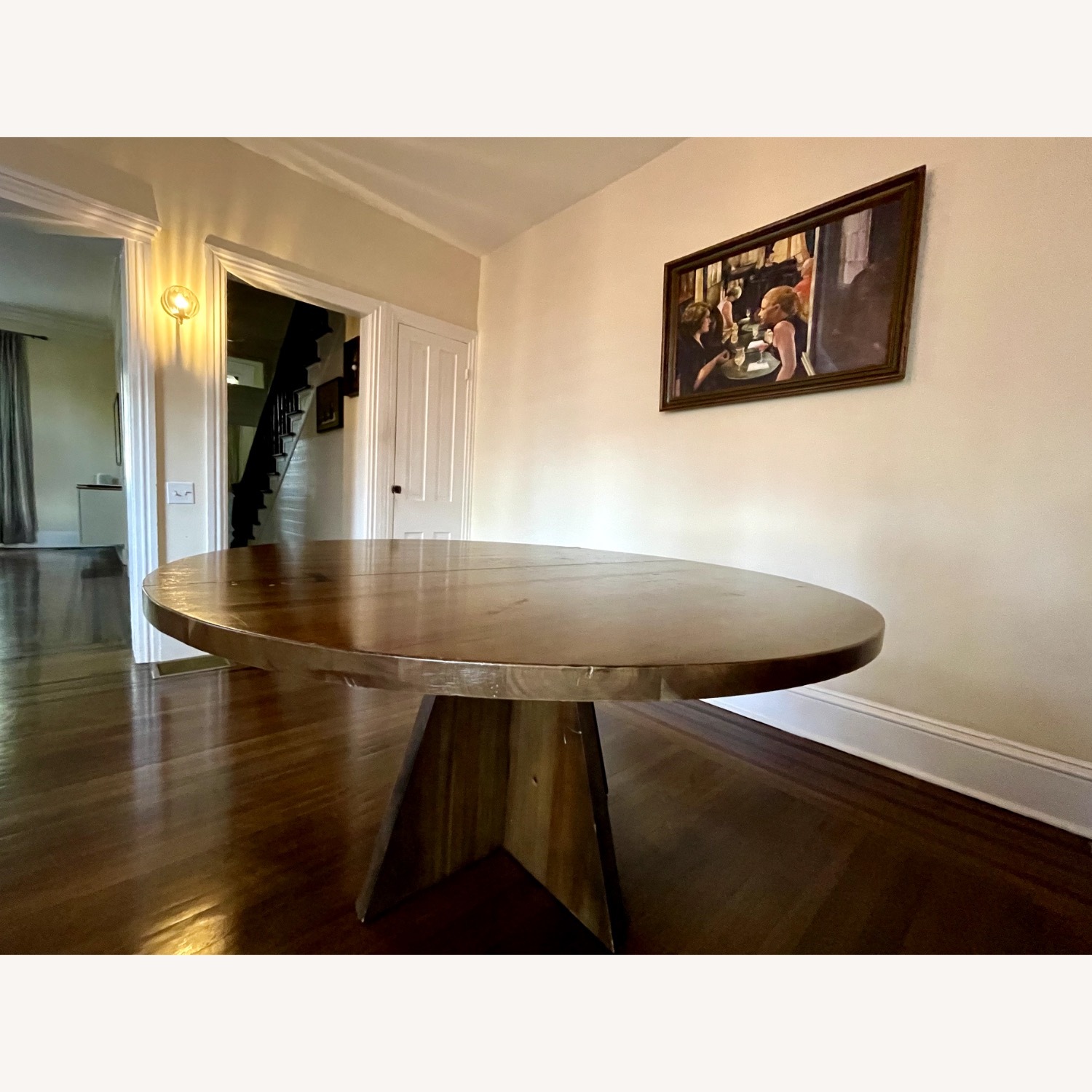 Crate & Barrel Monarch Dark Brown Wood Dining Table - image-2