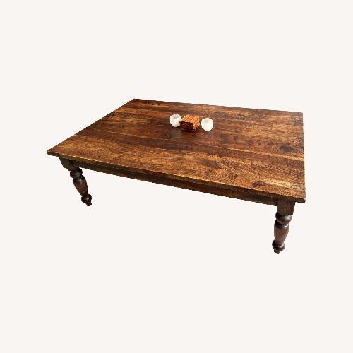 Used Crate & Barrel Dark Brown Coffee Table for sale on AptDeco