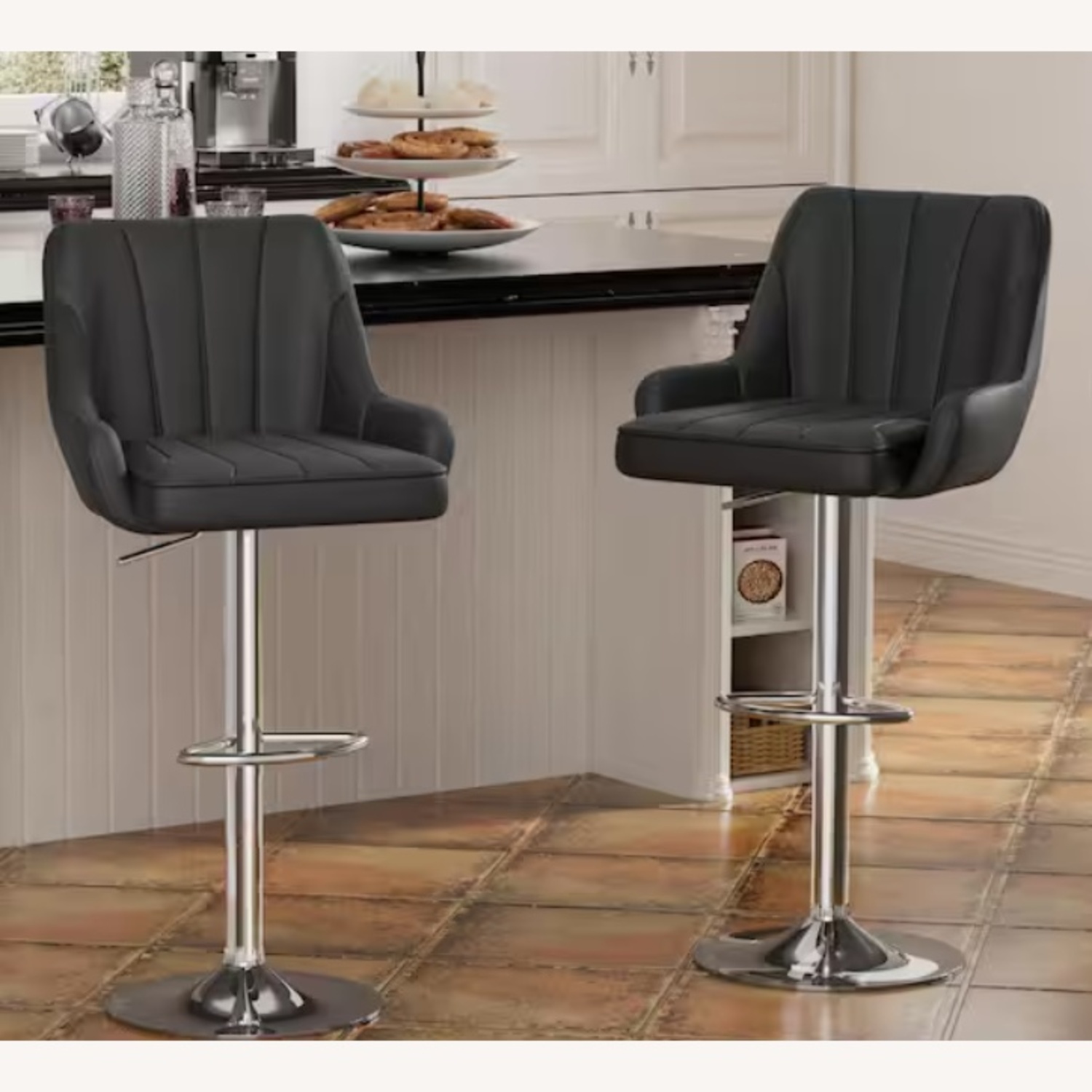 Swivel Adjustable Bar Stools - image-4