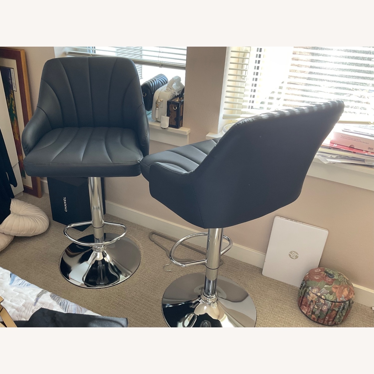 Swivel Adjustable Bar Stools - image-1