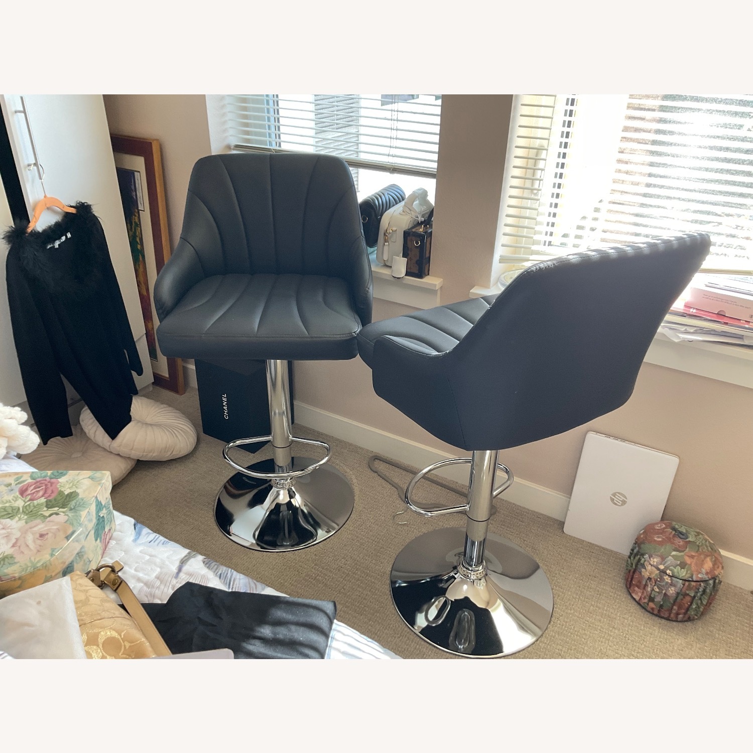 Swivel Adjustable Bar Stools - image-3