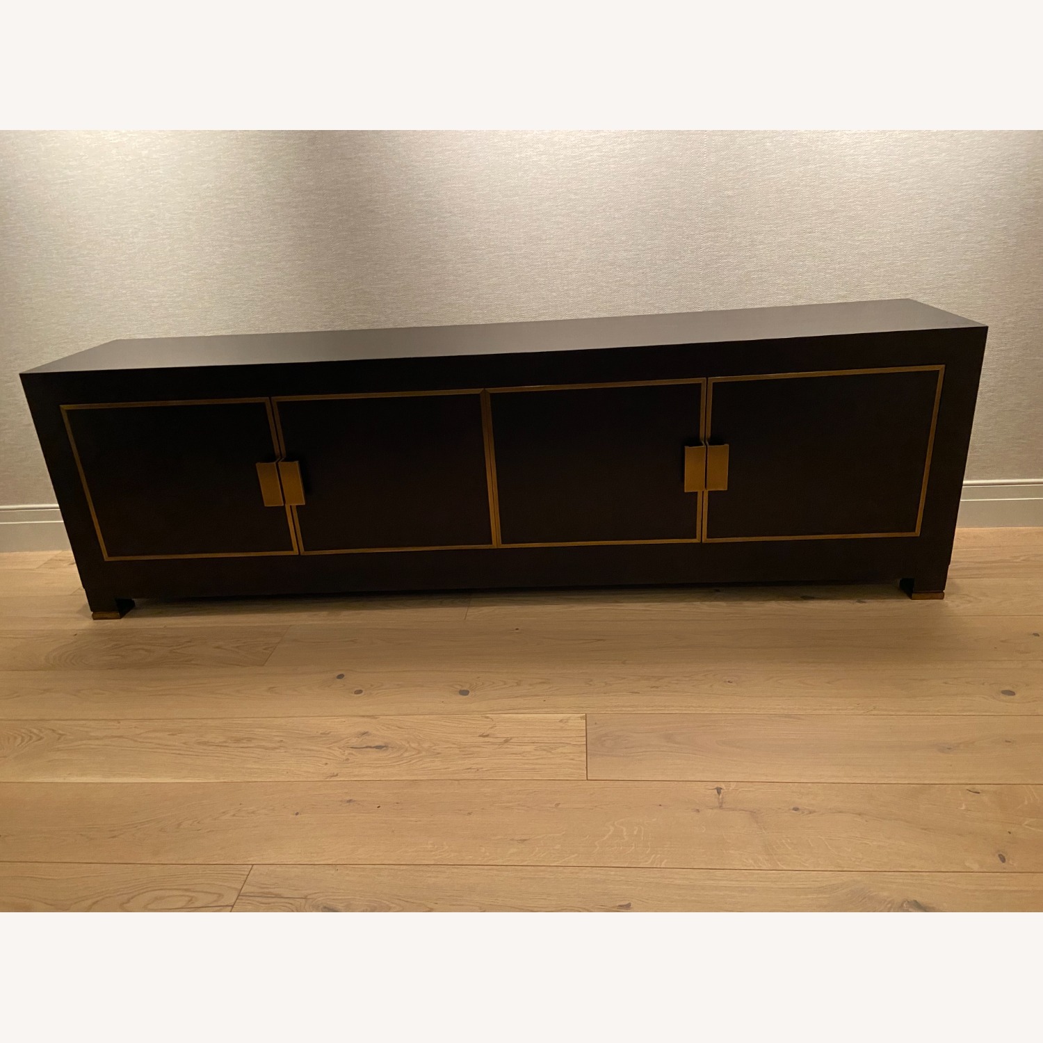 Restoration Hardware Wood Media Console - image-0