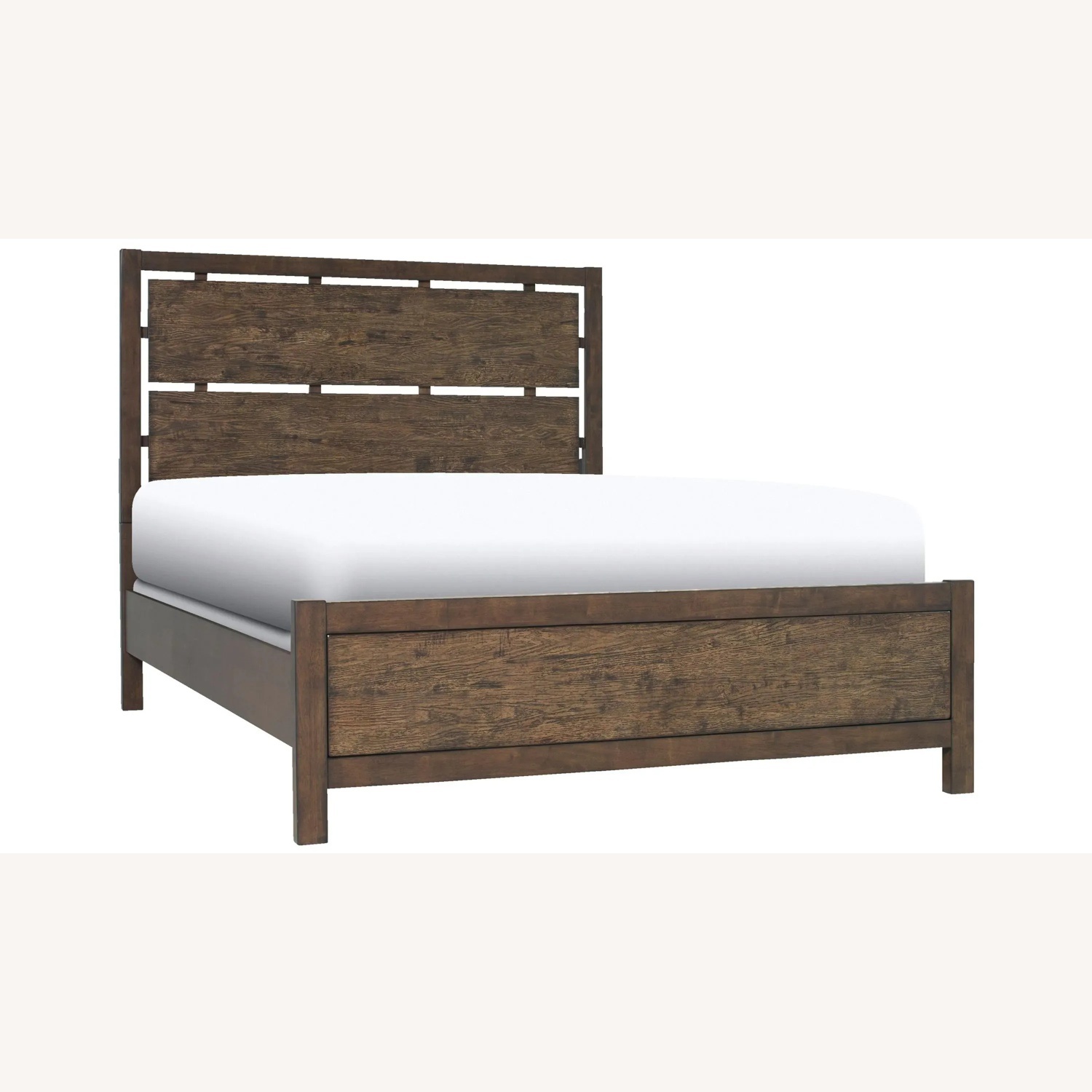 Raymour & Flanigan East Village Two Tone Oak Bed Frame - image-4