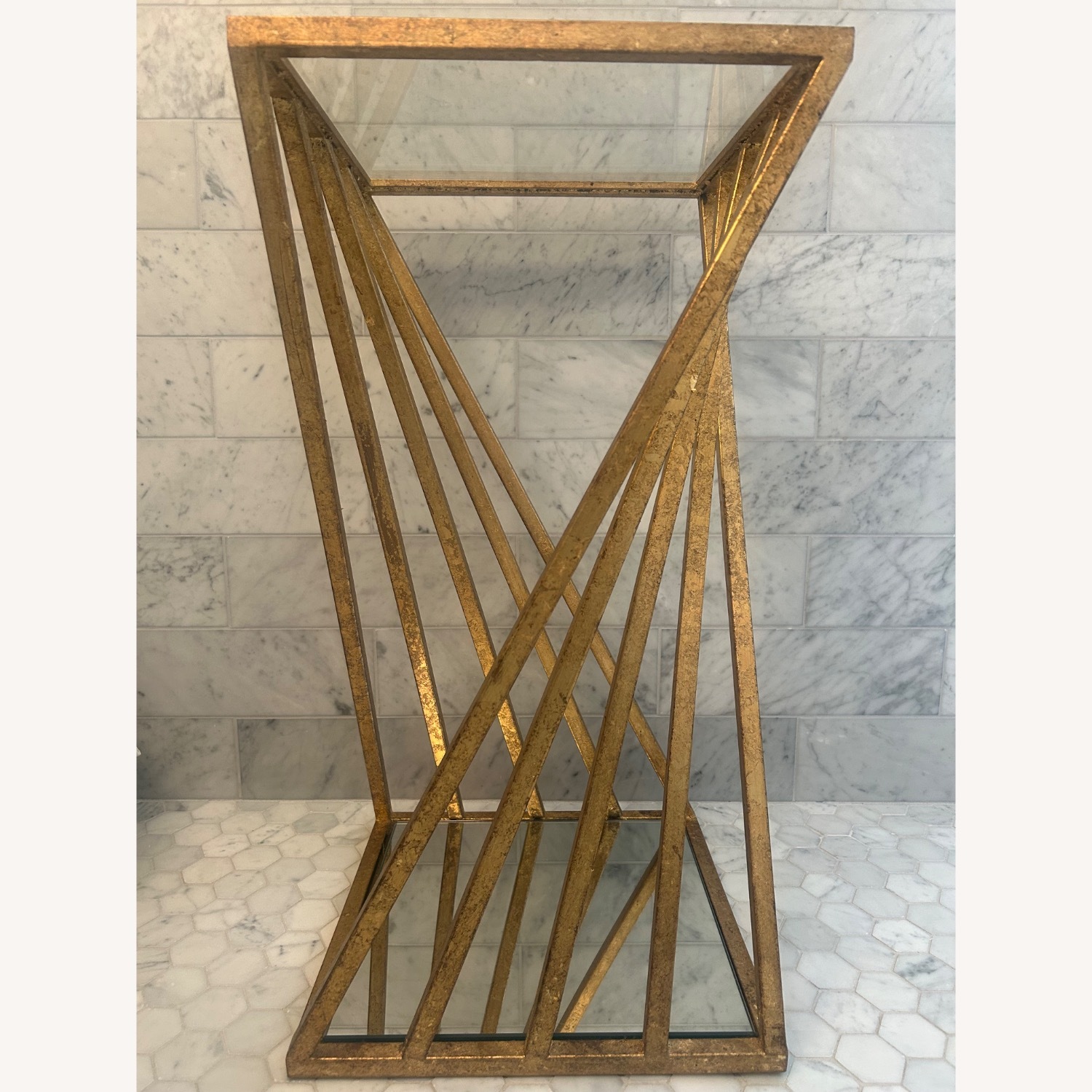 Matthew Williams Gold Glass Side Tables - image-2