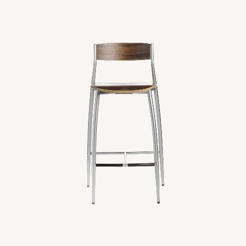 Used Design Within Reach Baba Brown Wood Bar Kitchen Stool for sale on AptDeco