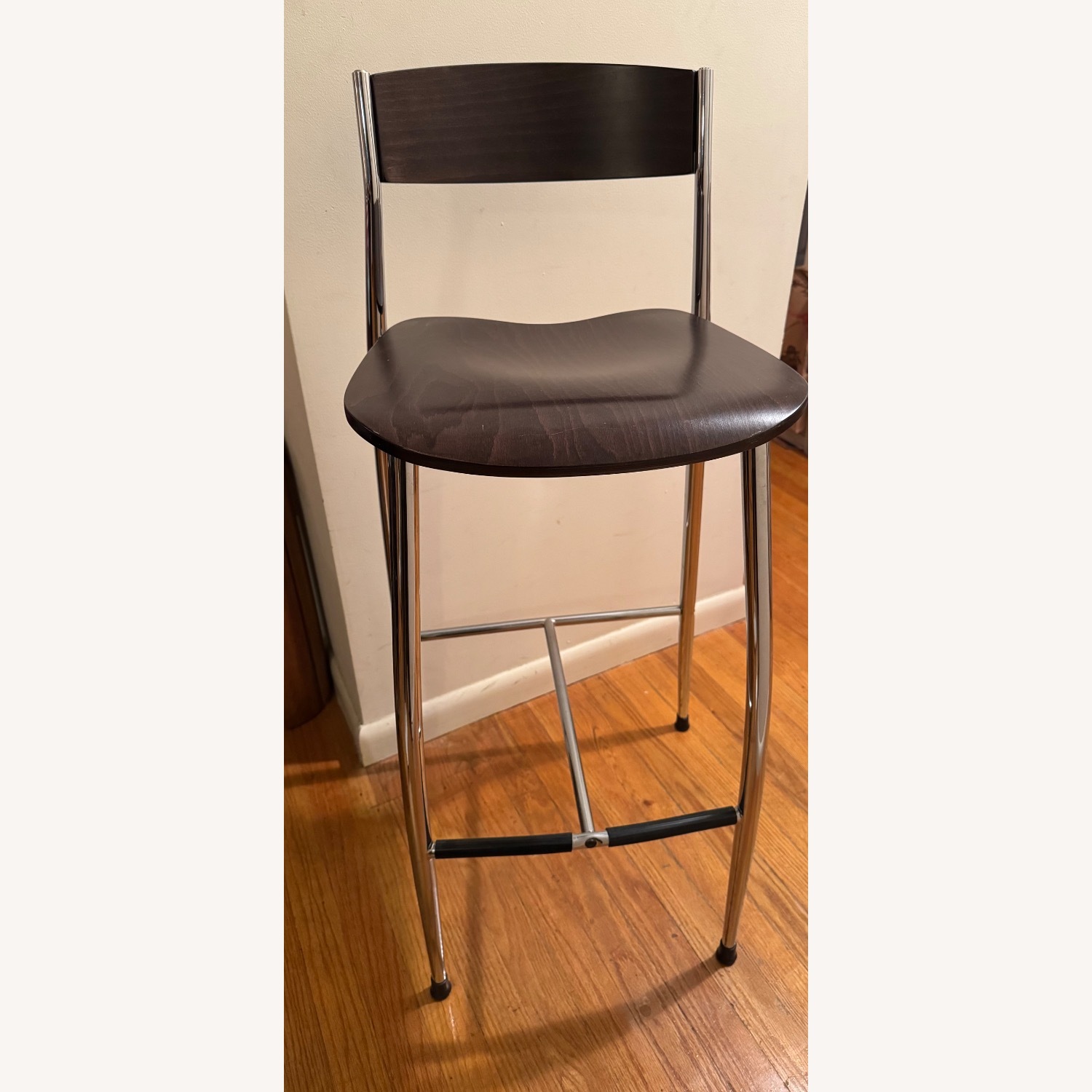 Design Within Reach Baba Brown Wood Bar Kitchen Stool - image-2