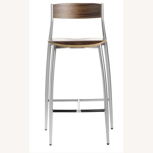 Used Design Within Reach Baba Brown Wood Bar Kitchen Stool for sale on AptDeco