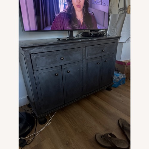 Used Restoration Hardware Metal Armoire for sale on AptDeco