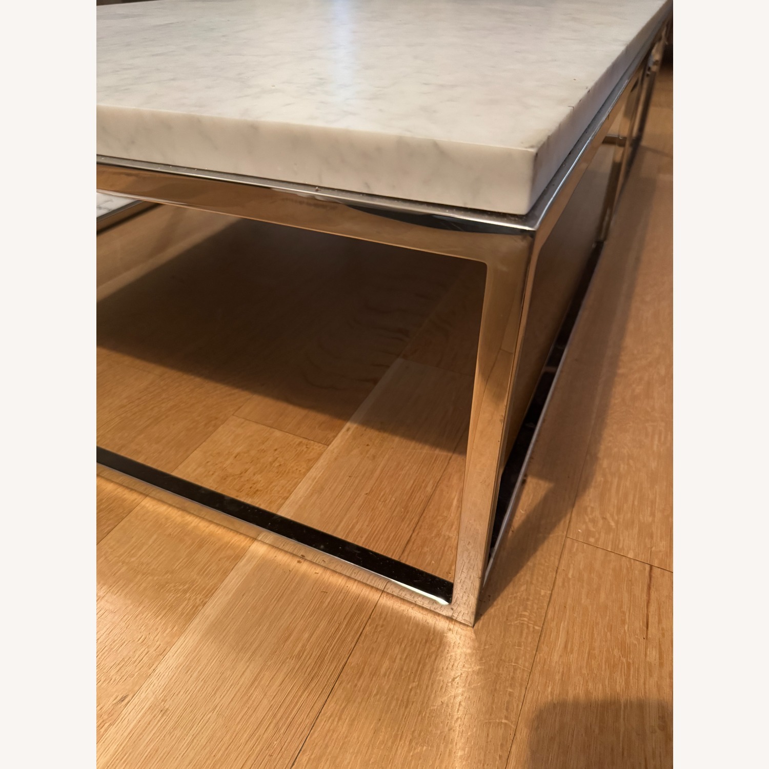 Restoration Hardware Light Gray Coffee Table - image-4