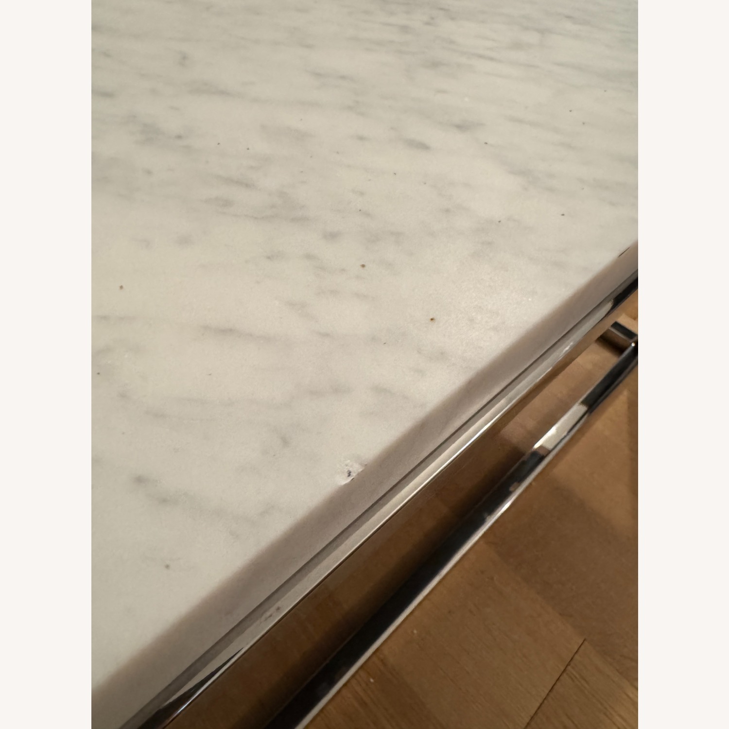 Restoration Hardware Light Gray Coffee Table - image-3