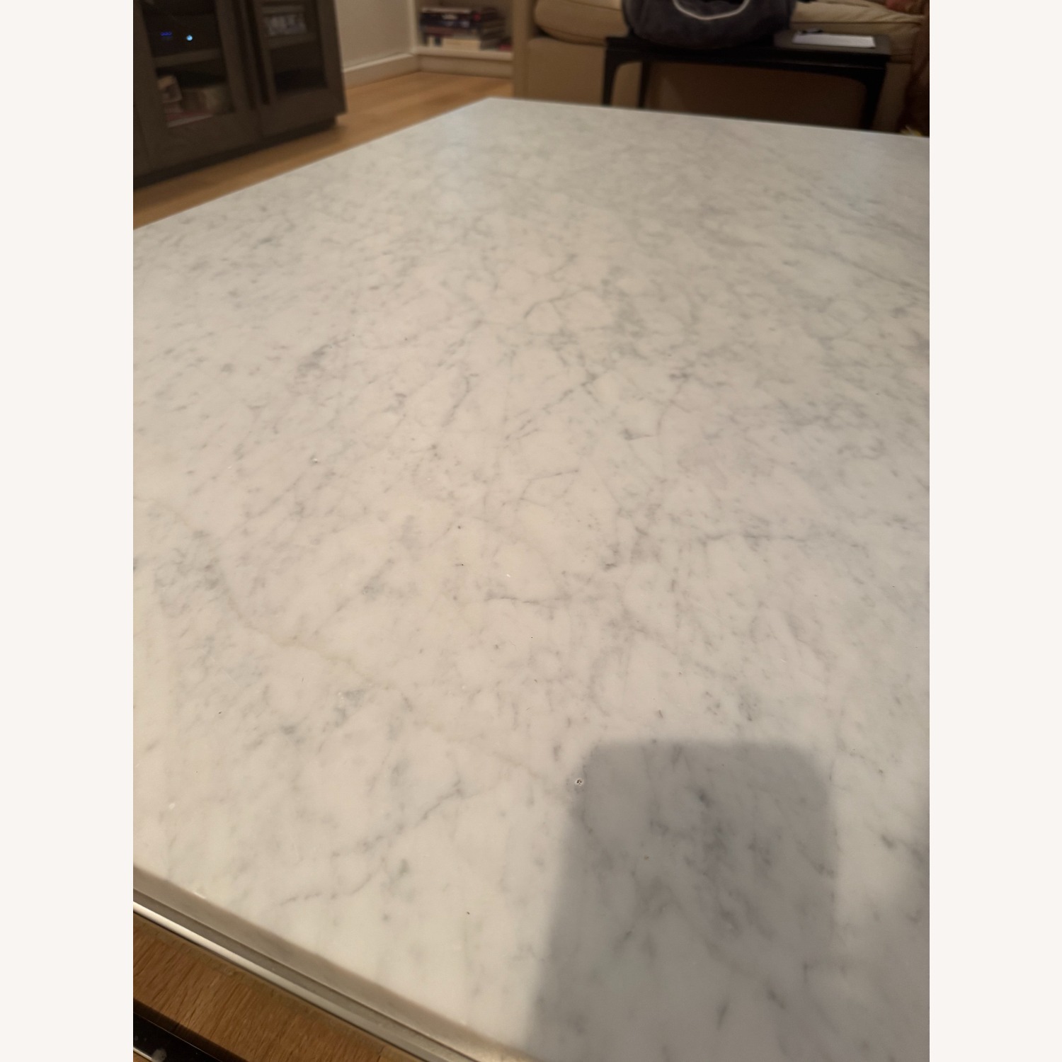 Restoration Hardware Light Gray Coffee Table - image-2