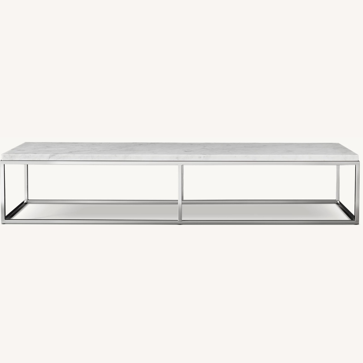 Restoration Hardware Light Gray Coffee Table - image-0