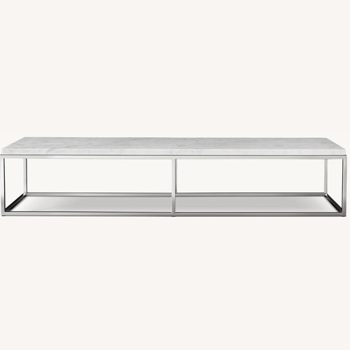 Used Restoration Hardware Light Gray Coffee Table for sale on AptDeco