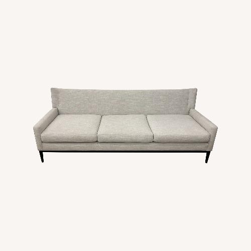 Used Wingback Gray 3-Seat Sofa with Modern Arms for sale on AptDeco