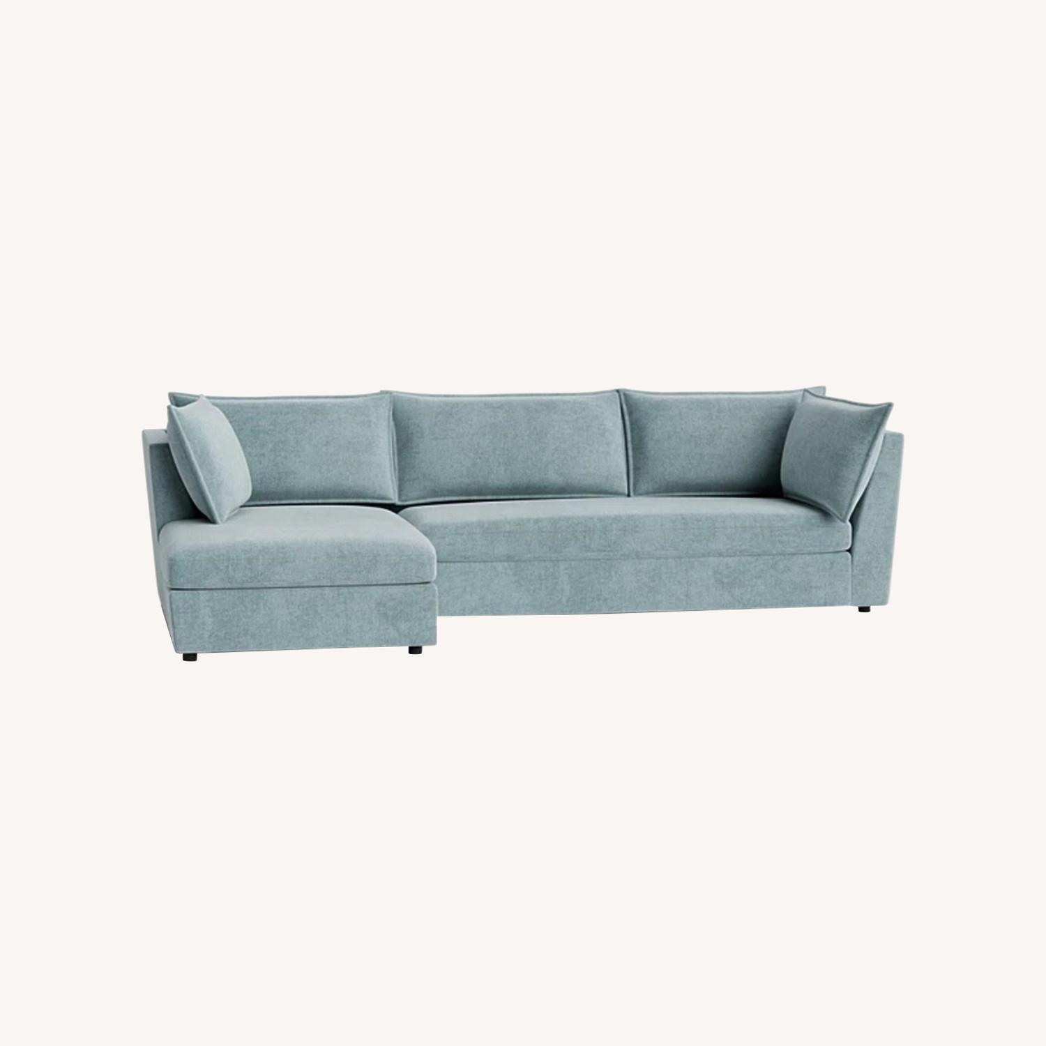 Joybird Wilder Sectional Blue 2 Piece Sectional - image-0
