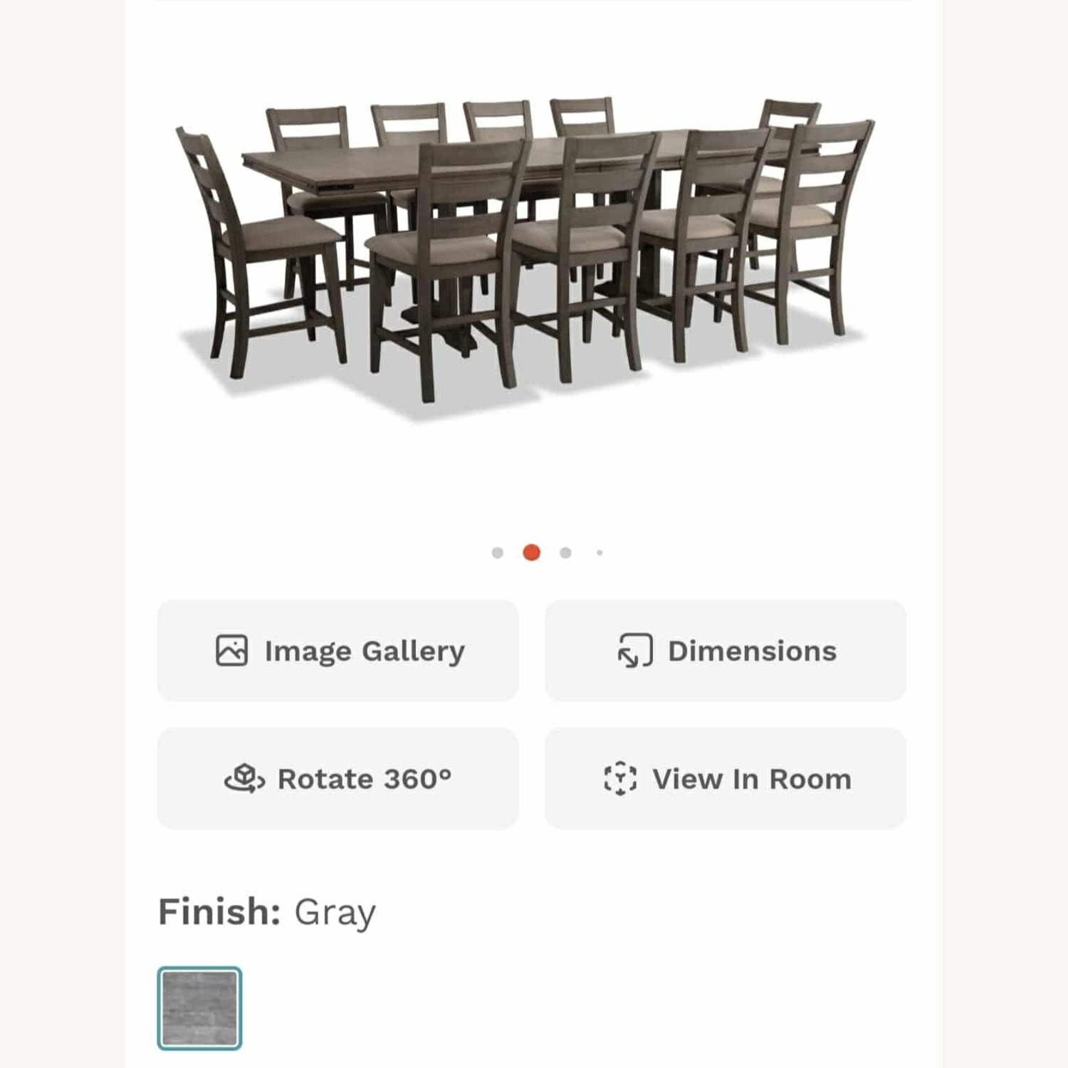 Bob's Discount Furniture Light Gray Dining Set - image-4