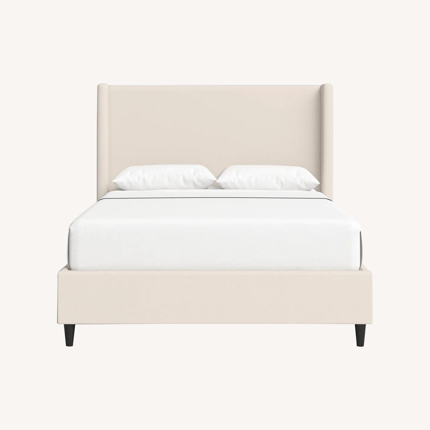 Wayfair Beige Queen Upholstered Bed - image-0