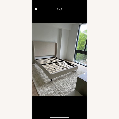 Used Wayfair Beige Queen Upholstered Bed  for sale on AptDeco