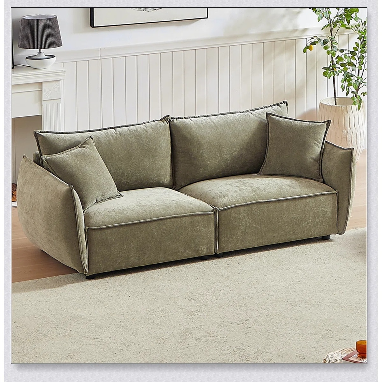 Wayfair Green 2 Seater Sofa - image-6